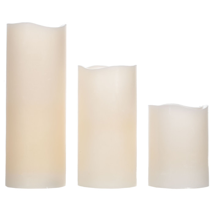 Vanilla Pillar LED Candles With Remote Hobby Lobby 693895